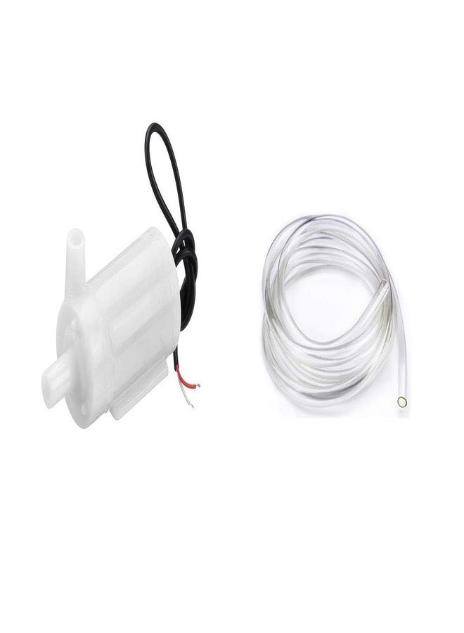 ESPtronics مضخة مياه صغيرة بمحرك تيار مستمر من إسبترونيكس مع طقم أنبوب شفاف بطول متر واحد، محمولة لنقل المياه على نطاق صغير، مناسبة للهواة وطلاب المشاريع العلمية. - Image 1